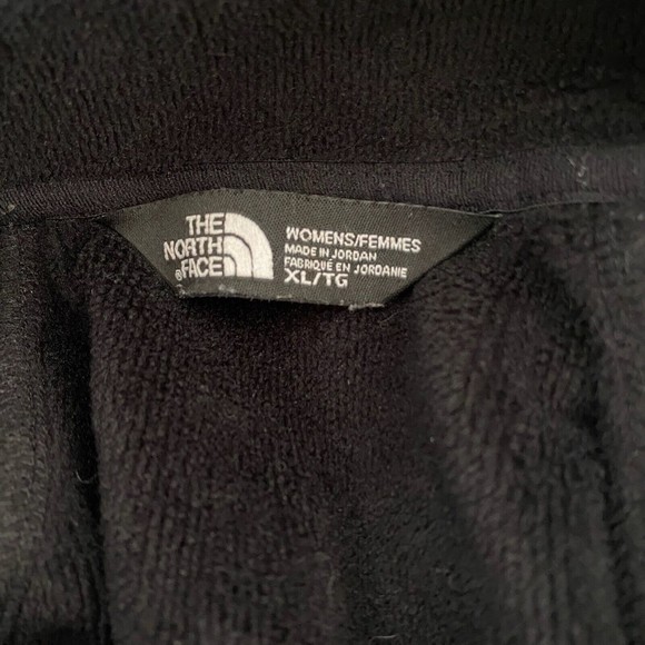 The North Face Black Zip Up Jacket Lined Mock Neck Womens Size XL - Picture 3 of 6
